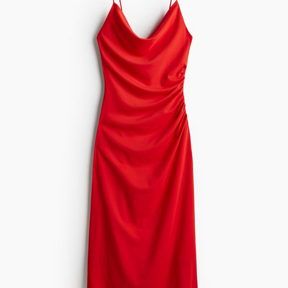 H&M Draped Cowl Neck Dress
